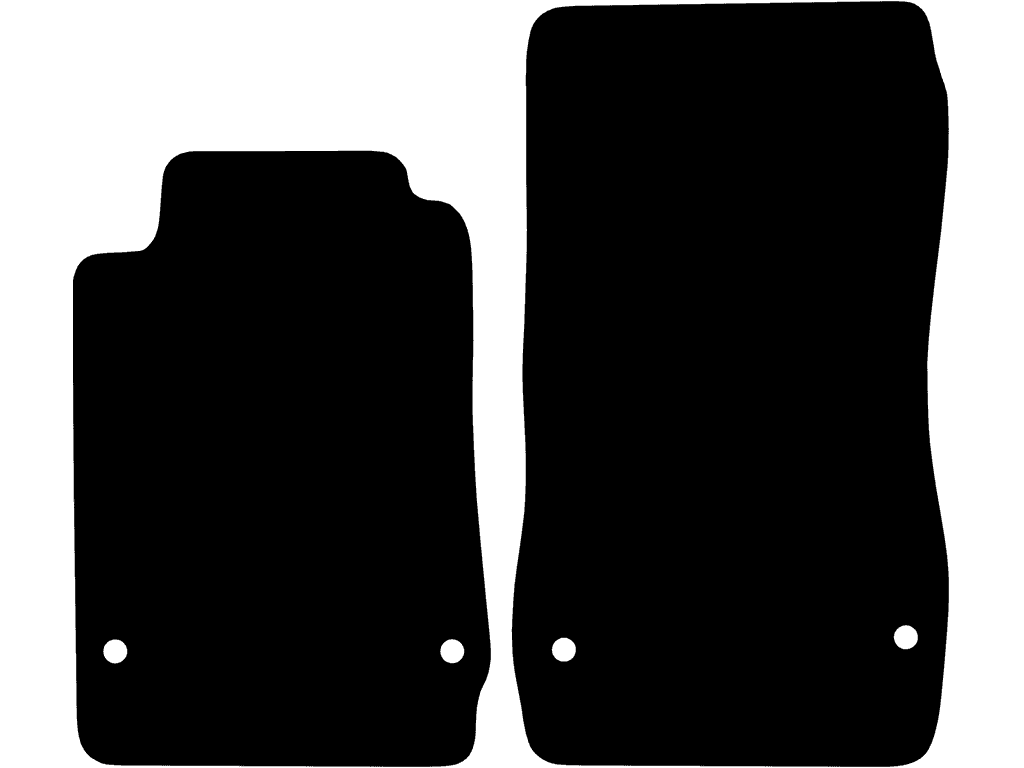 Kaksoiskiinnitys | Kuljettajan matto ilman läppää | Versio 2