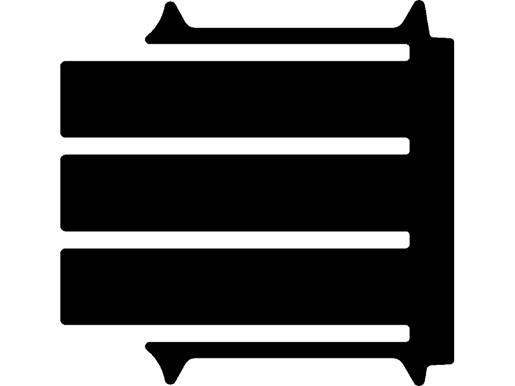 Achter | 4 rails | Kaksoisliukuovi