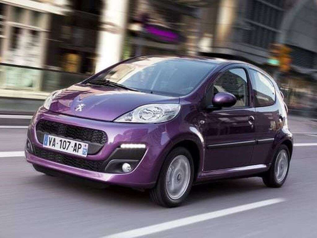 Tavaratilan matot Peugeot 107 2009 - 2014-autoihin